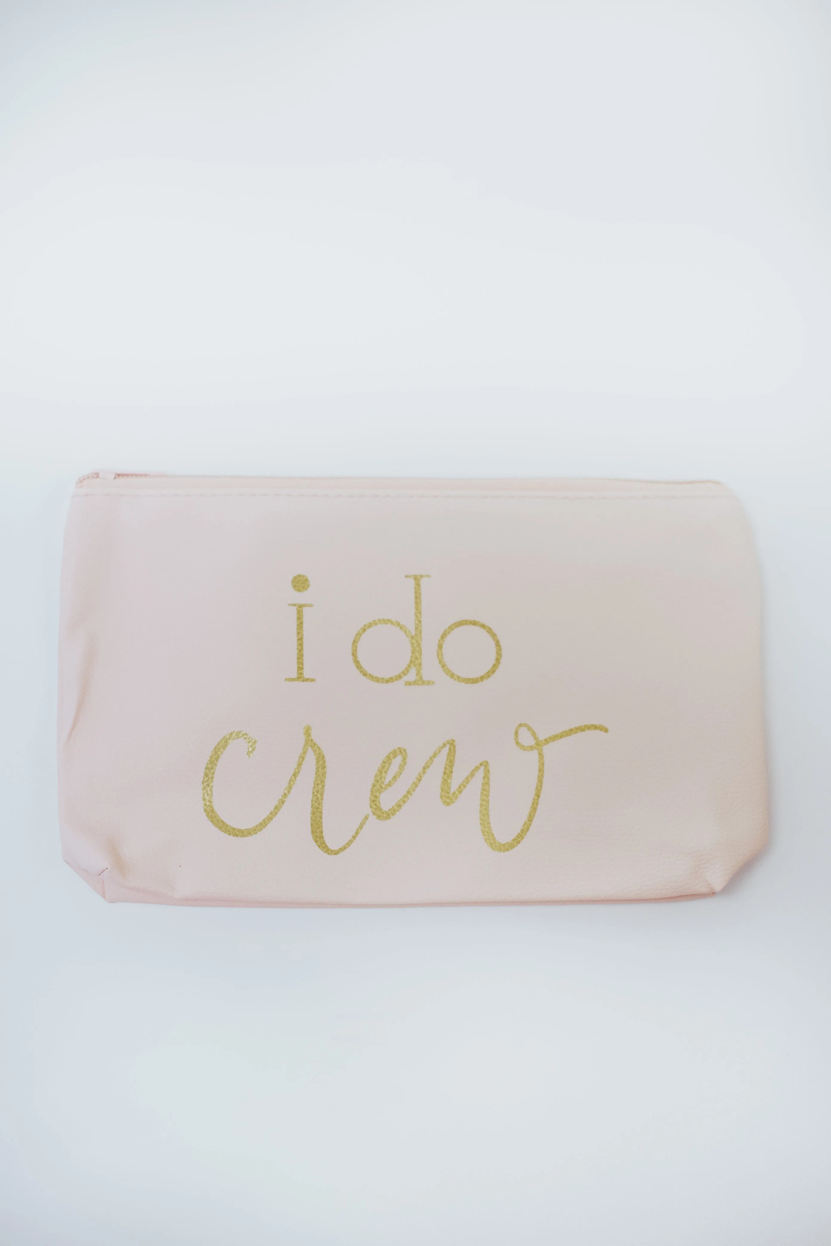 Pink I Do Crew Makeup Bag