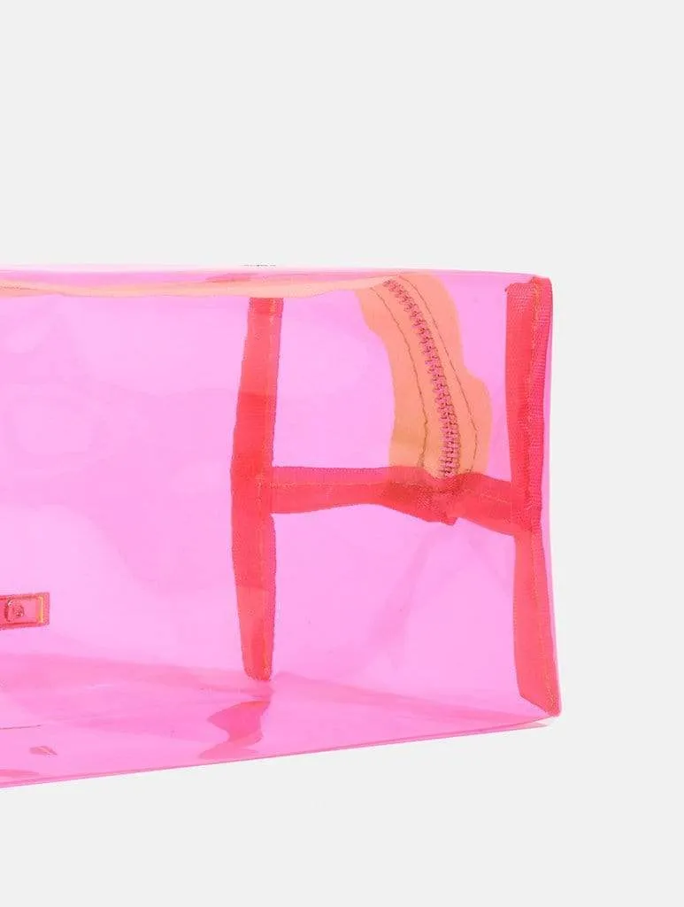 Pink Neon Makeup Bag