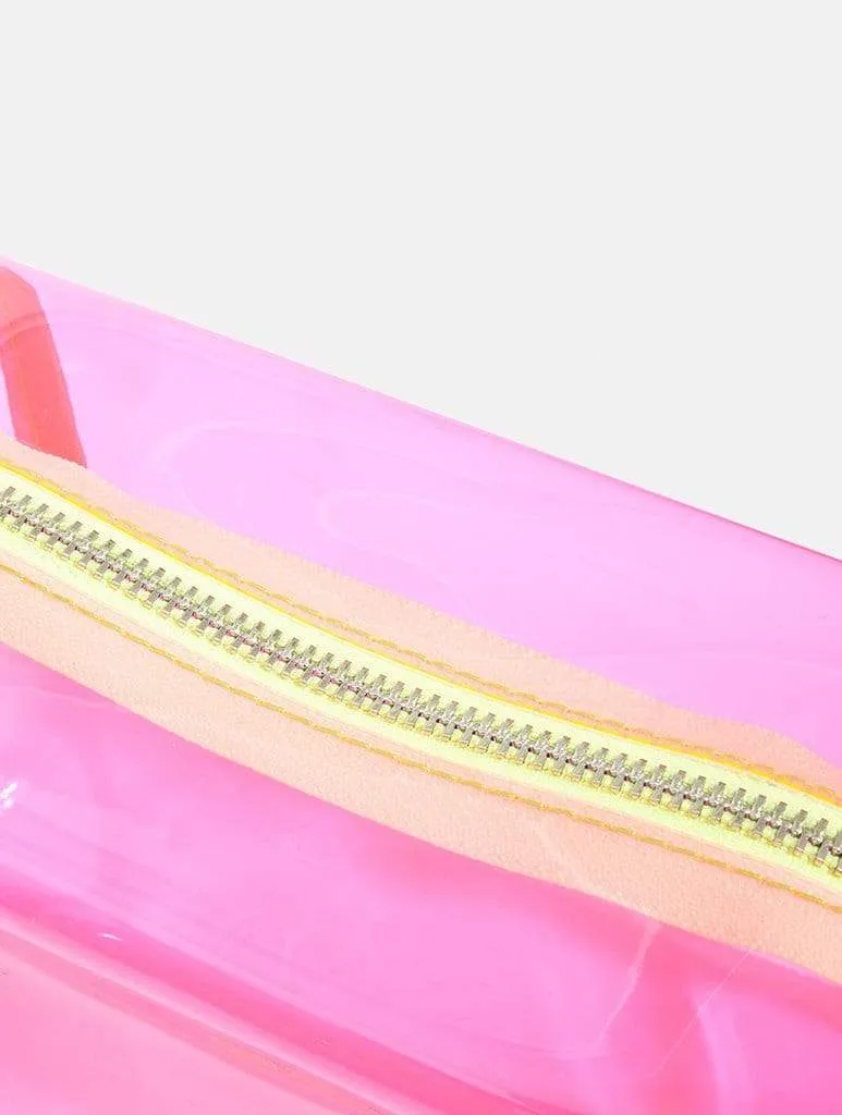 Pink Neon Makeup Bag