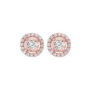PLAT - 950 White Gold & Diamonds Fashion Earrings - 1     ctw