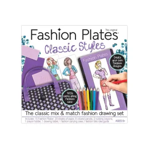 Playmonster Fashion Plates Classic Styles Drawing Set