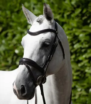 Premier Equine Rizzo Anatomic Snaffle Bridle with Flash Black