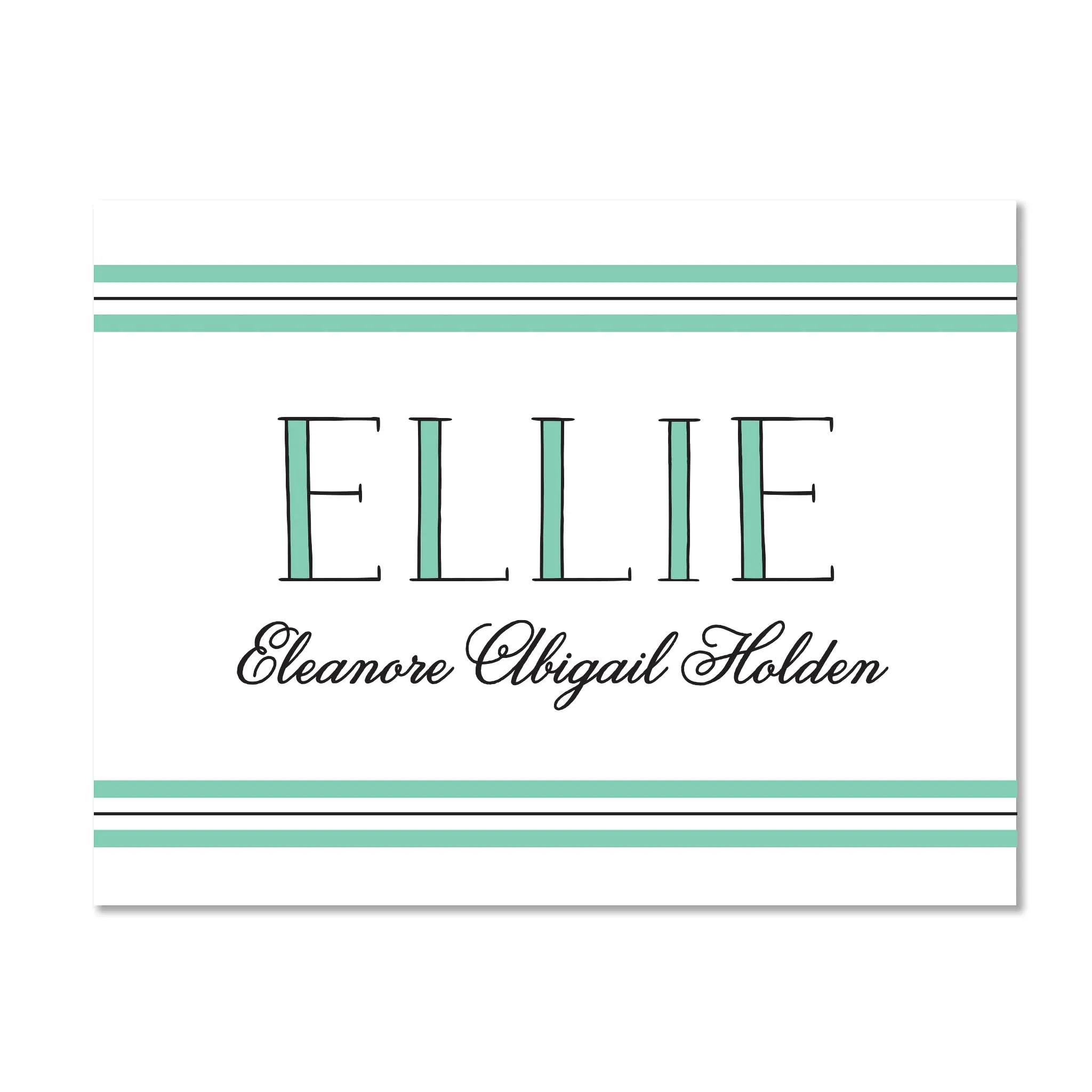 Preppy Name Personalized Folder Stickers
