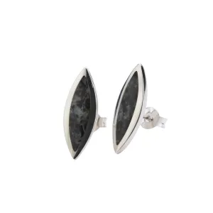 Preseli Bluestone Earrings Toscana Studs With Silver