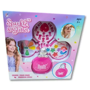 Princess Glam: Sparkle & Glitter Makeup Set for Little Girls (3 ) - Fun Styling, Unputdownable Play, Complete with Lovely Bag & Various Cosmetics!