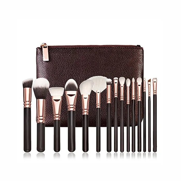 Professional Make-Up Brush Set Black/Gold