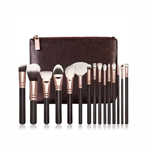 Professional Make-Up Brush Set Black/Gold