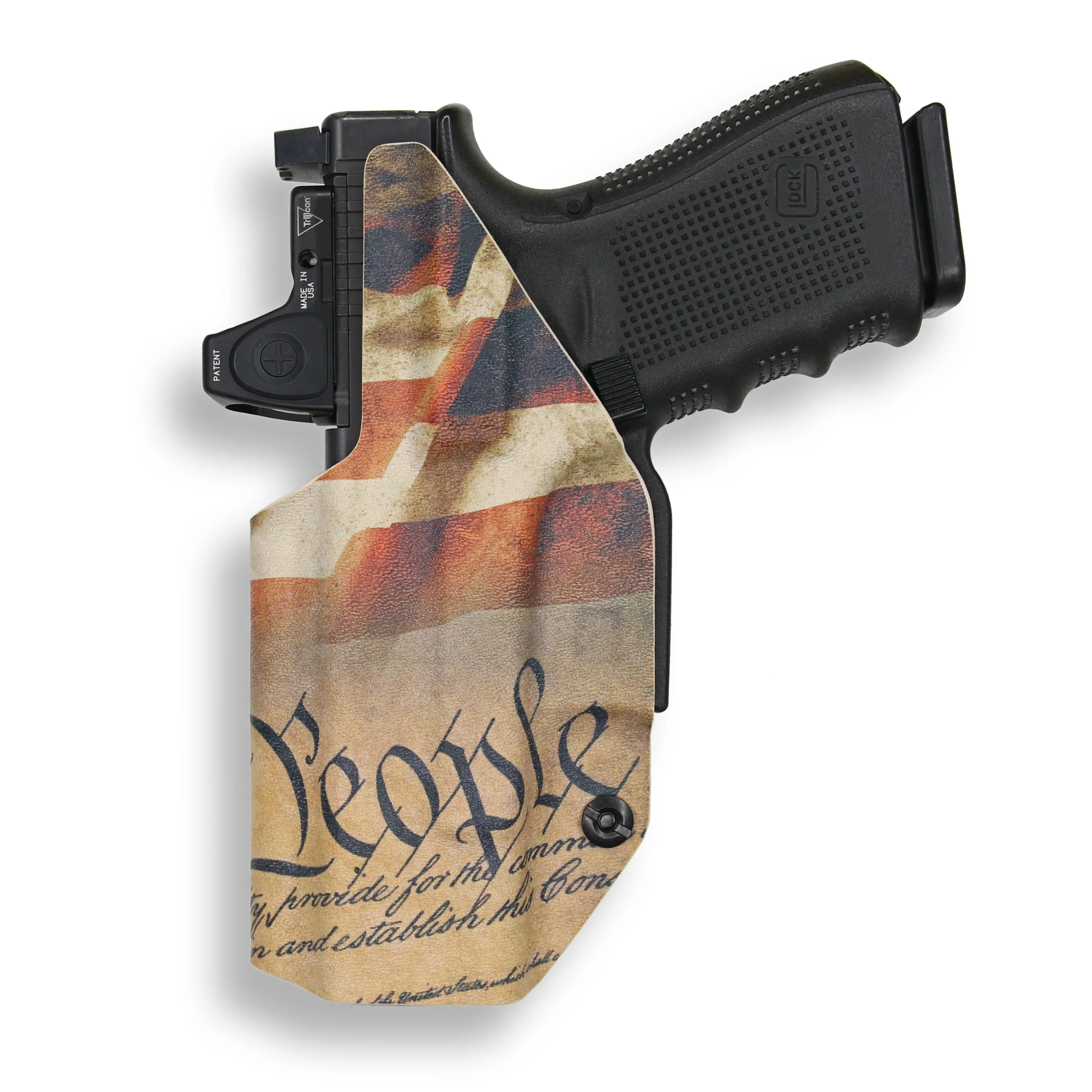 PSA Dagger Compact with Olight Baldr S Light Red Dot Optic Cut IWB Holster