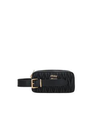 Quilted Nappa Leather Clutch Bag