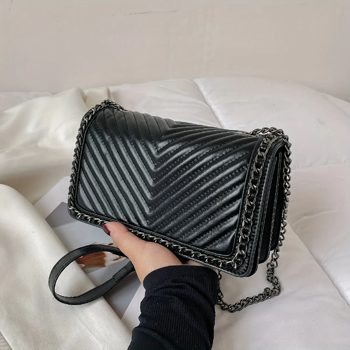 Quilted Square Purse Casual houlder Bag For Women