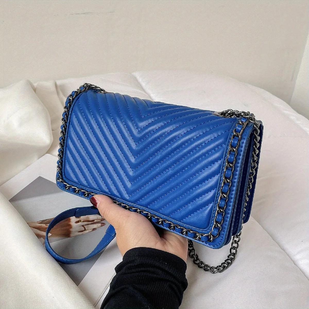 Quilted Square Purse Casual houlder Bag For Women