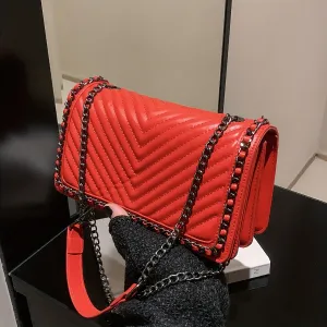 Quilted Square Purse Casual houlder Bag For Women