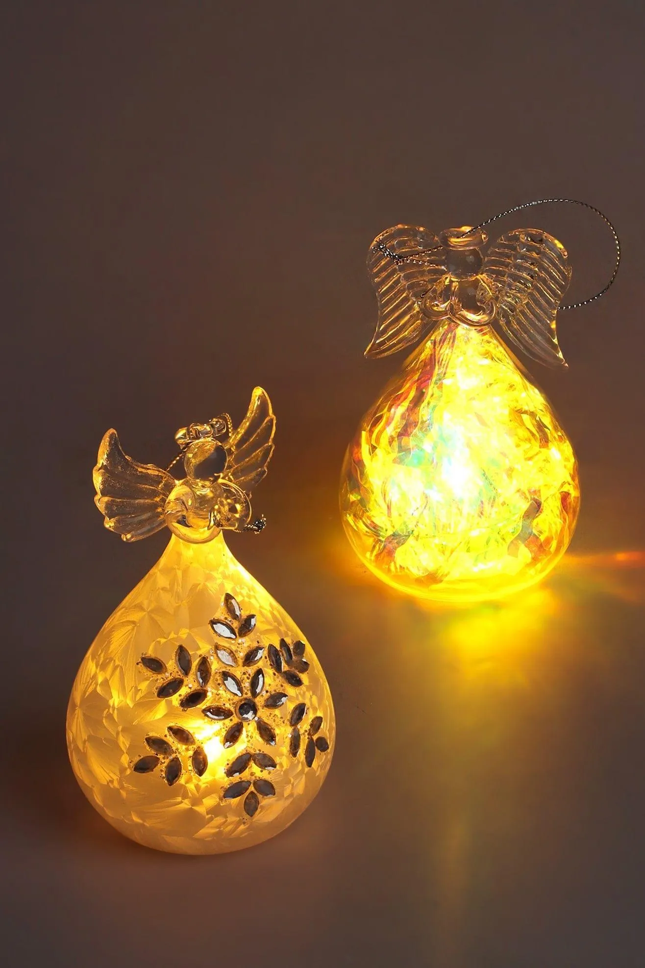 Radiant Light-Up Graceful Angels