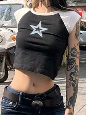 Raglan Sleeve Graceful Rib Crop Top