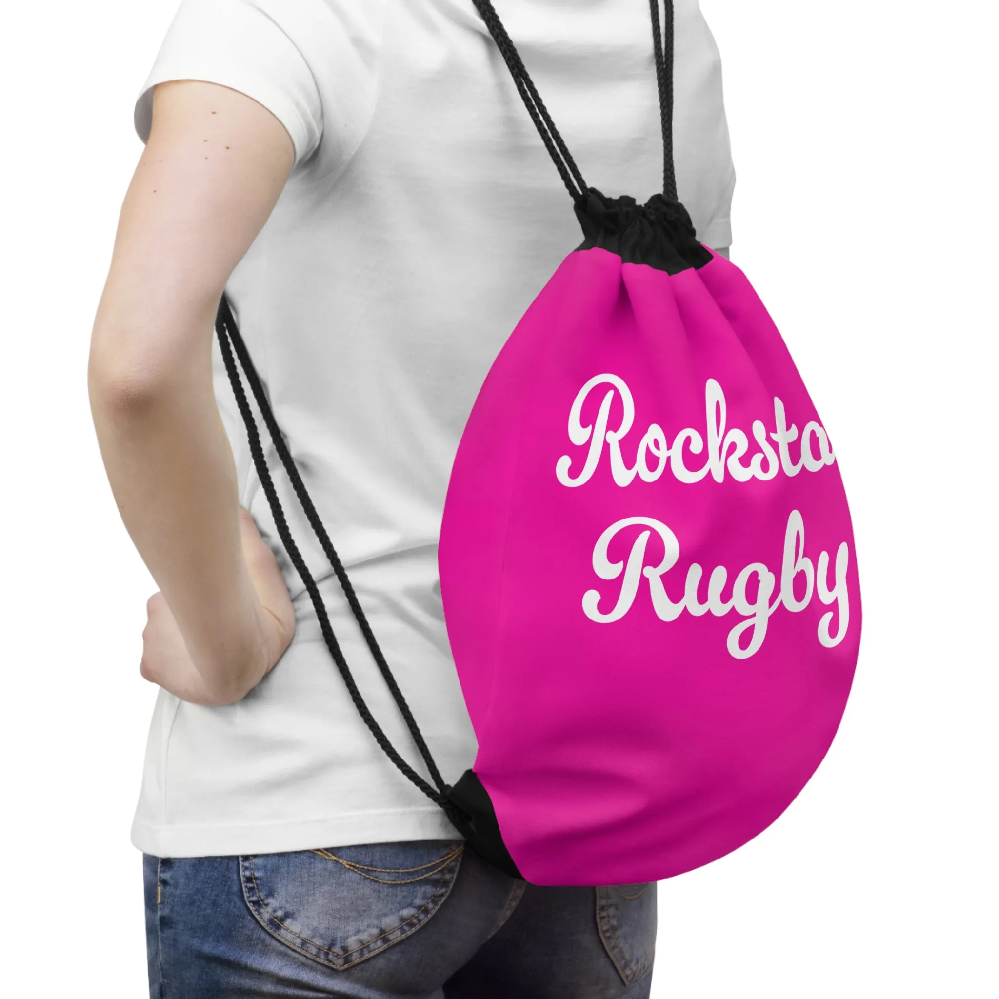 Rockstar Rugby Drawstring Bag
