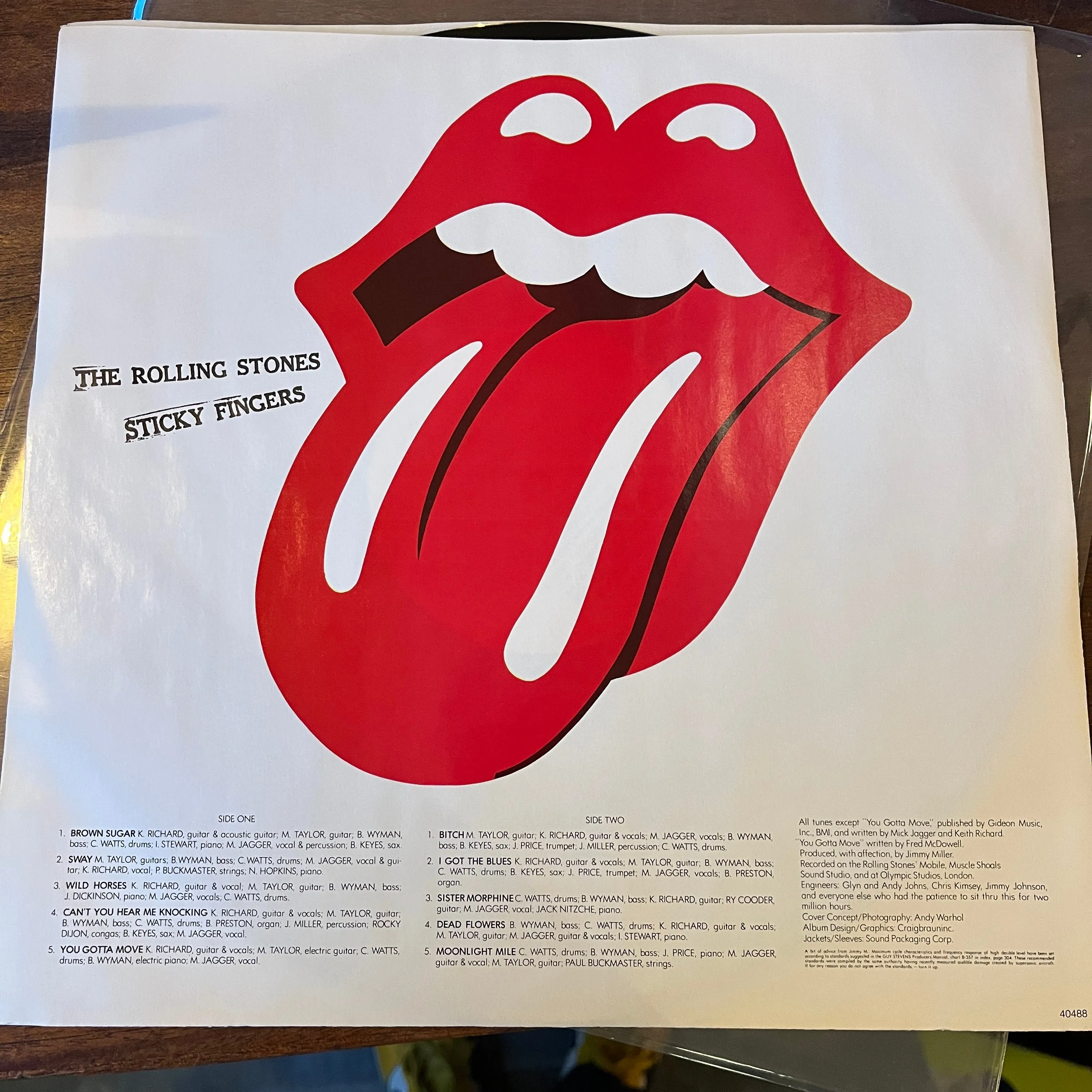 ROLLING STONES - STICKY FINGERS - 1986