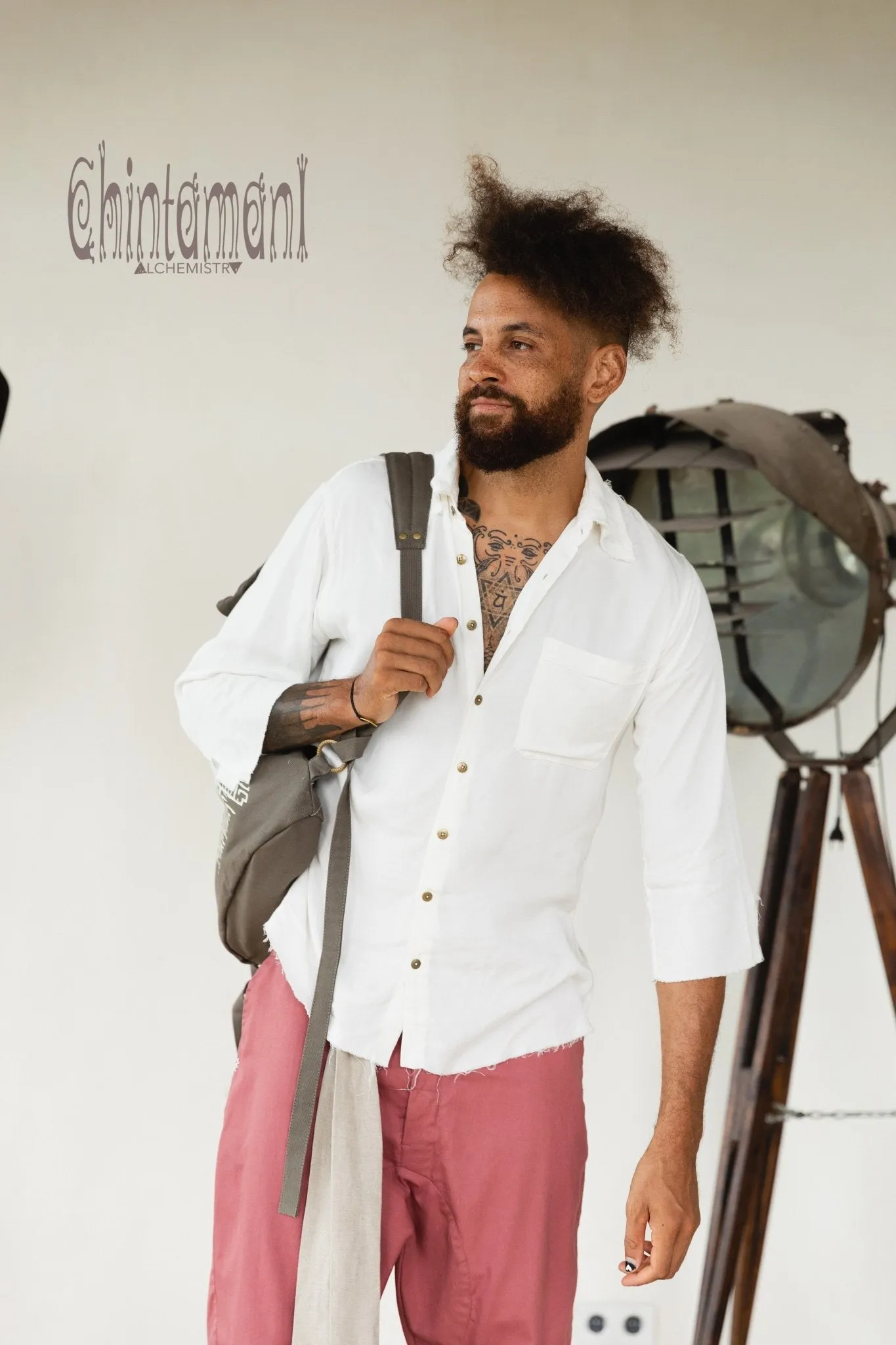Rolltop Canvas Backpack Unisex / Dark Gray
