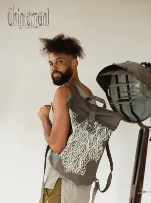 Rolltop Canvas Backpack Unisex / Dark Gray