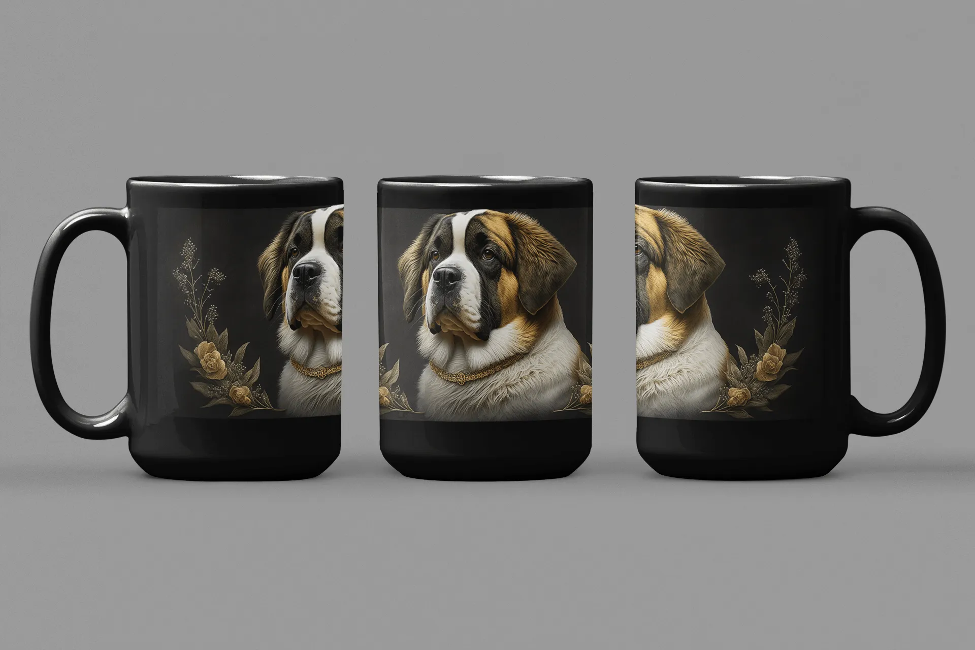 Saint Bernard Dog - 15 oz Coffee Mug