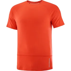 Salomon Men&#x27;s Cross Run Tee Cherry Tomato | Buy Salomon Men&#x27;s Cross Run Tee Cherry Tomato here | Outnorth