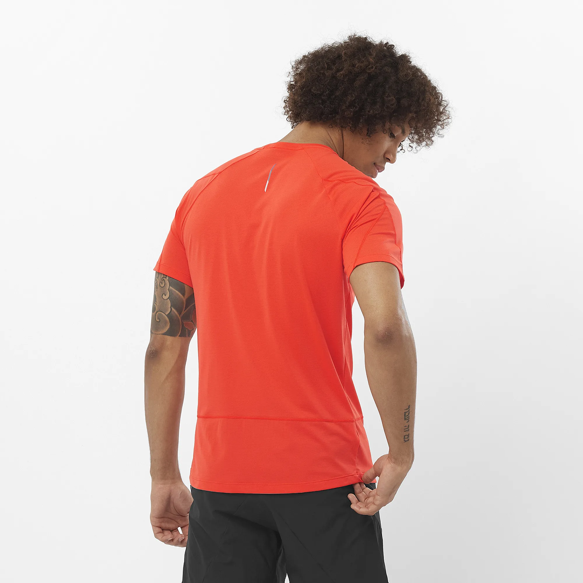Salomon Men&#x27;s Cross Run Tee Cherry Tomato | Buy Salomon Men&#x27;s Cross Run Tee Cherry Tomato here | Outnorth