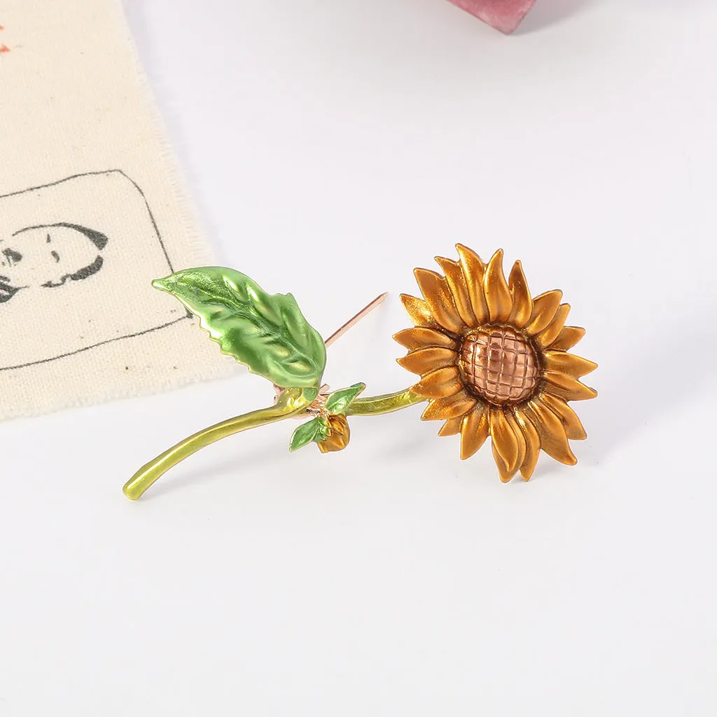 SB314 - Stylish sunflower Brooch