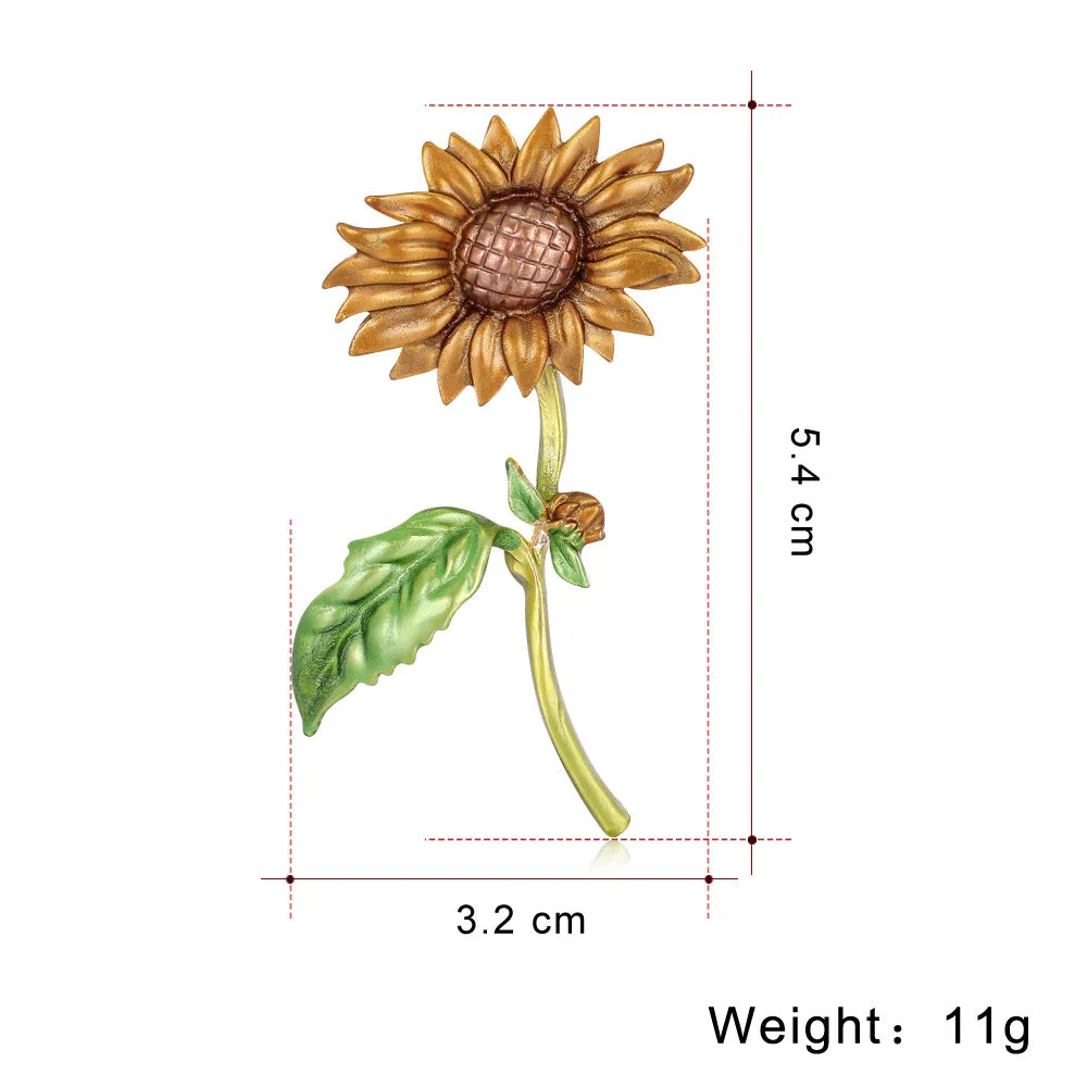 SB314 - Stylish sunflower Brooch