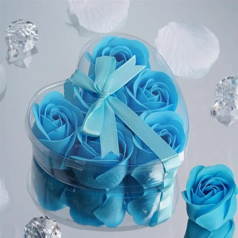Scented Rose Soap Gift Box - Turquoise