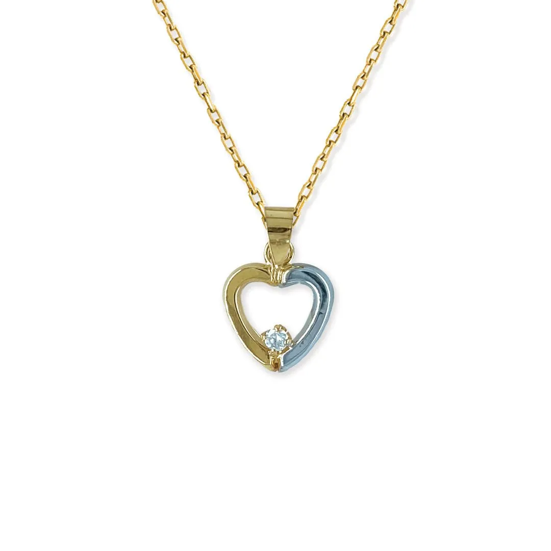 Set of Necklace & Earrings Heart Shaped Set