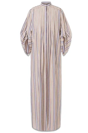 Shirt Dress In Striped Poplin