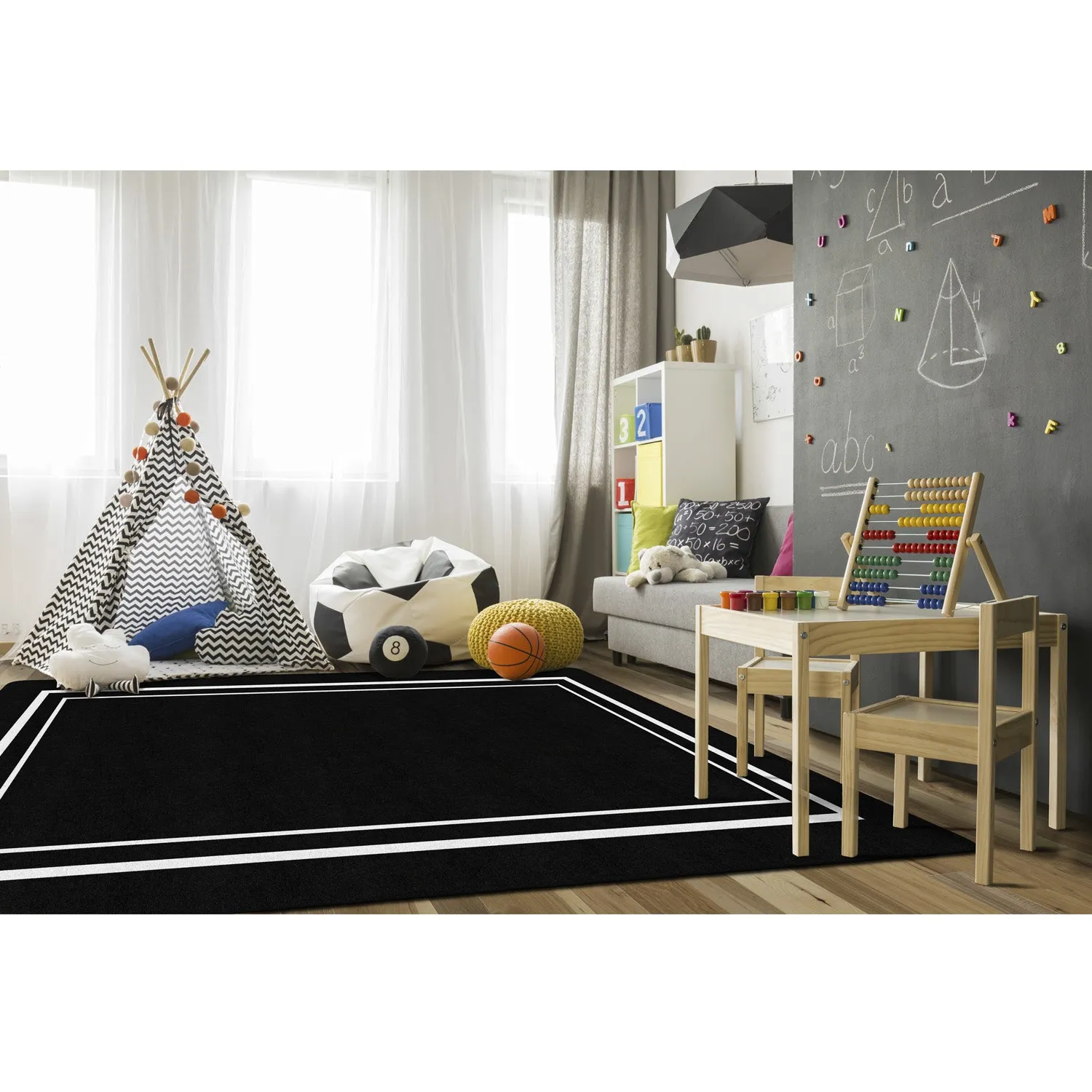 Simply Stylish Black & White Border