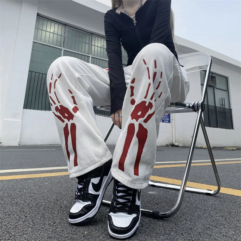 Skeleton Hands Graceful Street Jeans