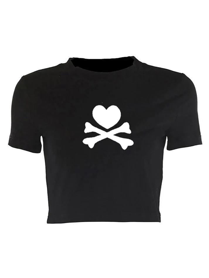 Skull Print Graceful Tank Top