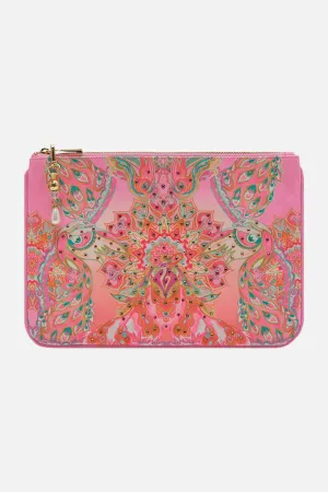 SMALL CANVAS CLUTCH TEA WITH TUSCHINSKI