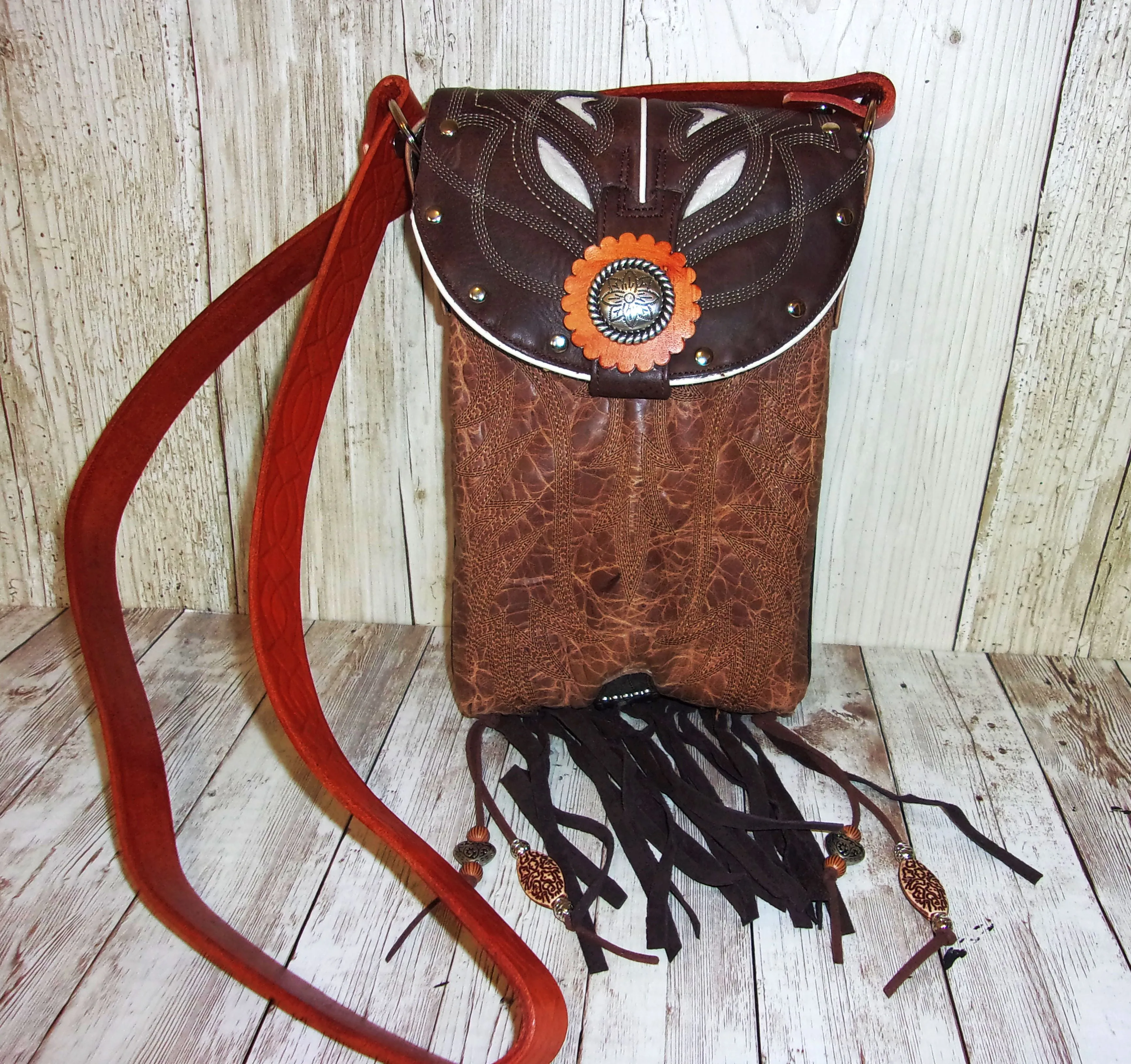 Small Concealed Carry Purse with Fringe CB113