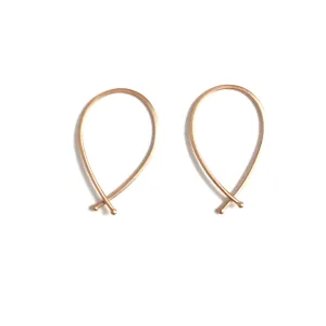 Small Ribbon Hoop in 14ct gold - Carla Caruso