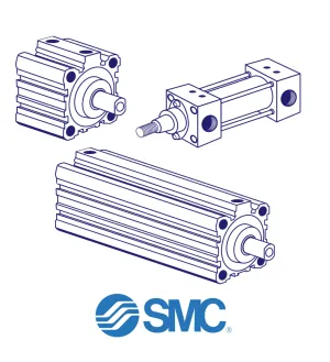 SMC CDQ2B160-170DCM Pneumatic Cylinder