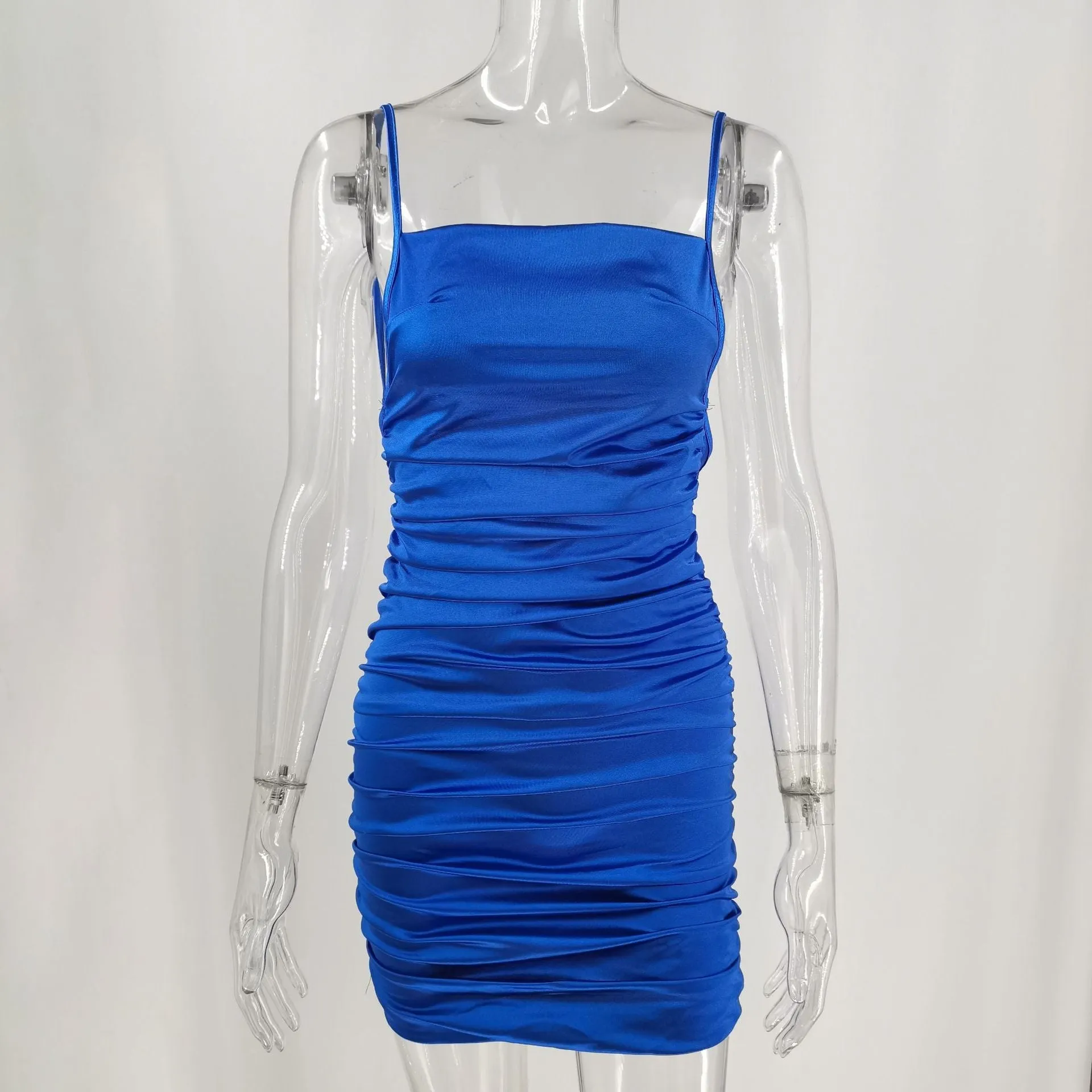 Spaghetti Straps Graceful Midi Dress