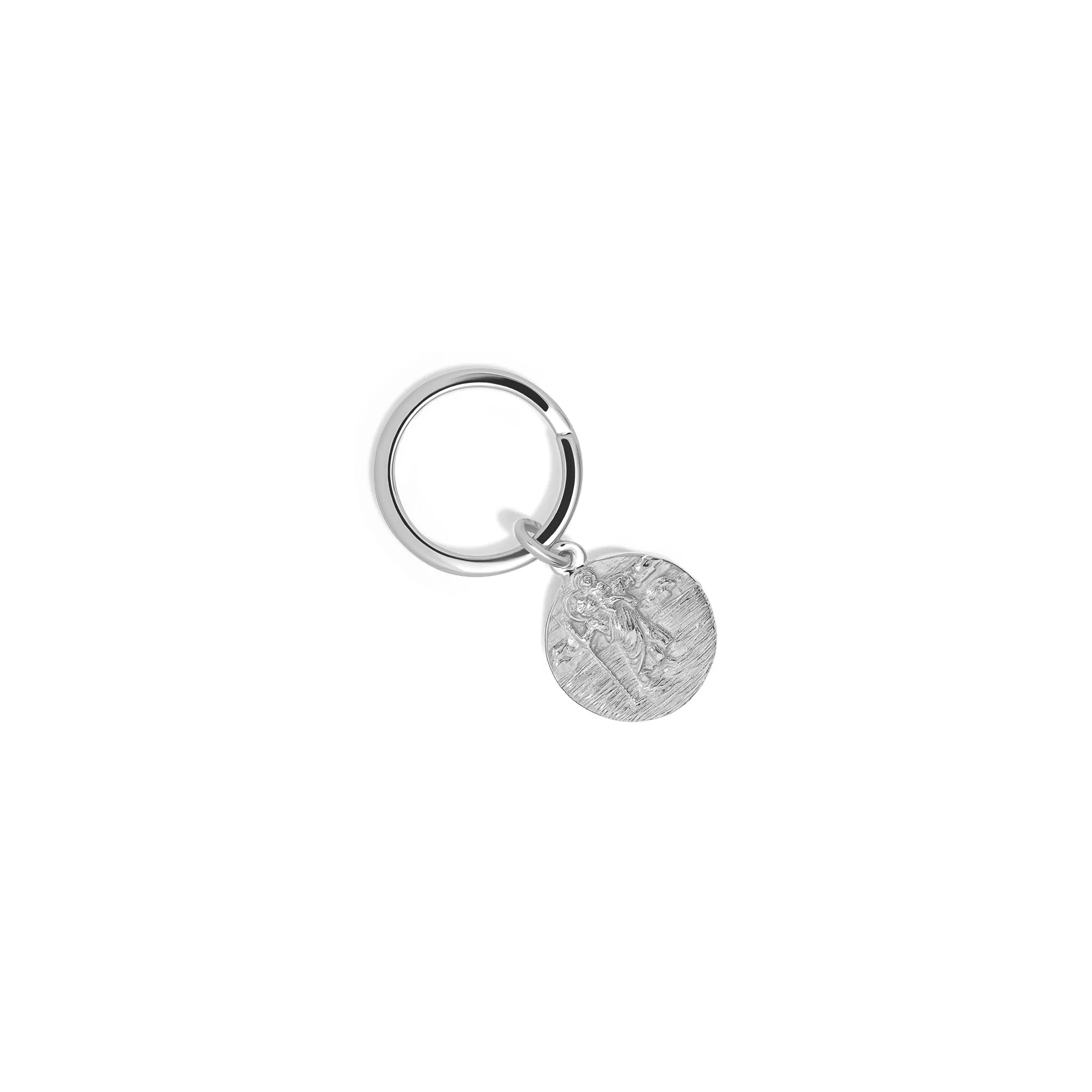 St Christopher Key Ring Silver