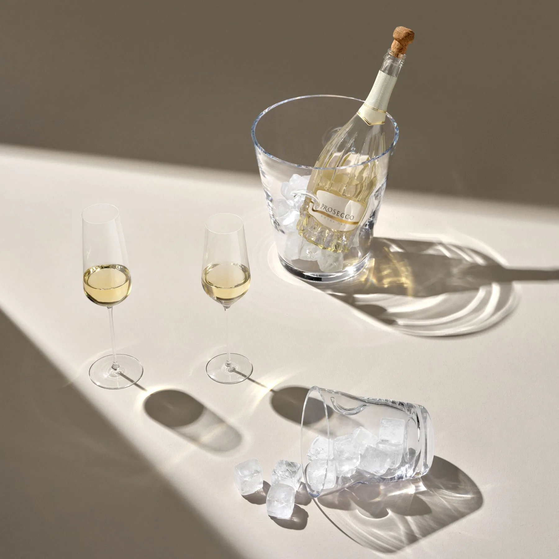 Stem Zero Set of 2 Flute Champagne Glasses