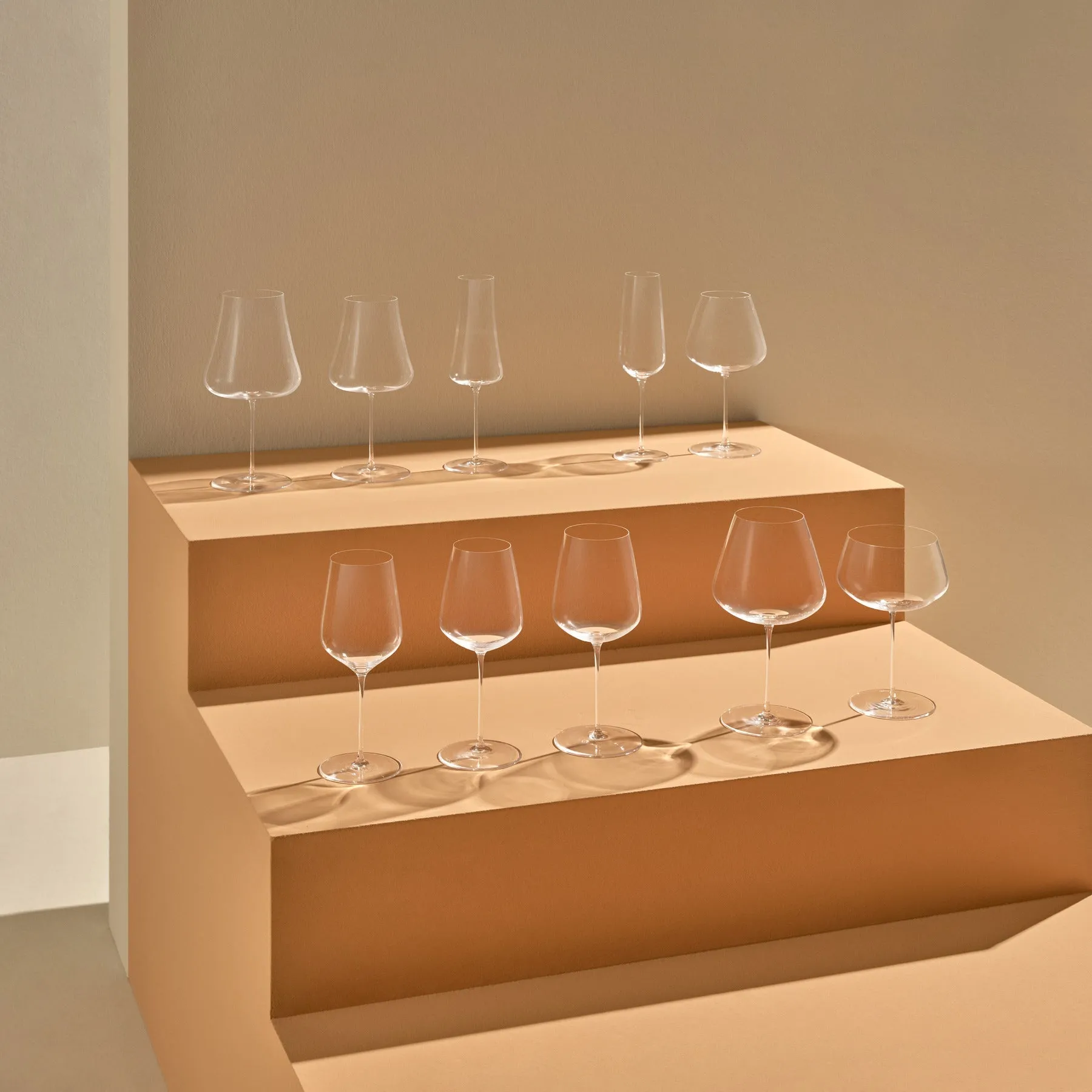 Stem Zero Set of 2 Flute Champagne Glasses