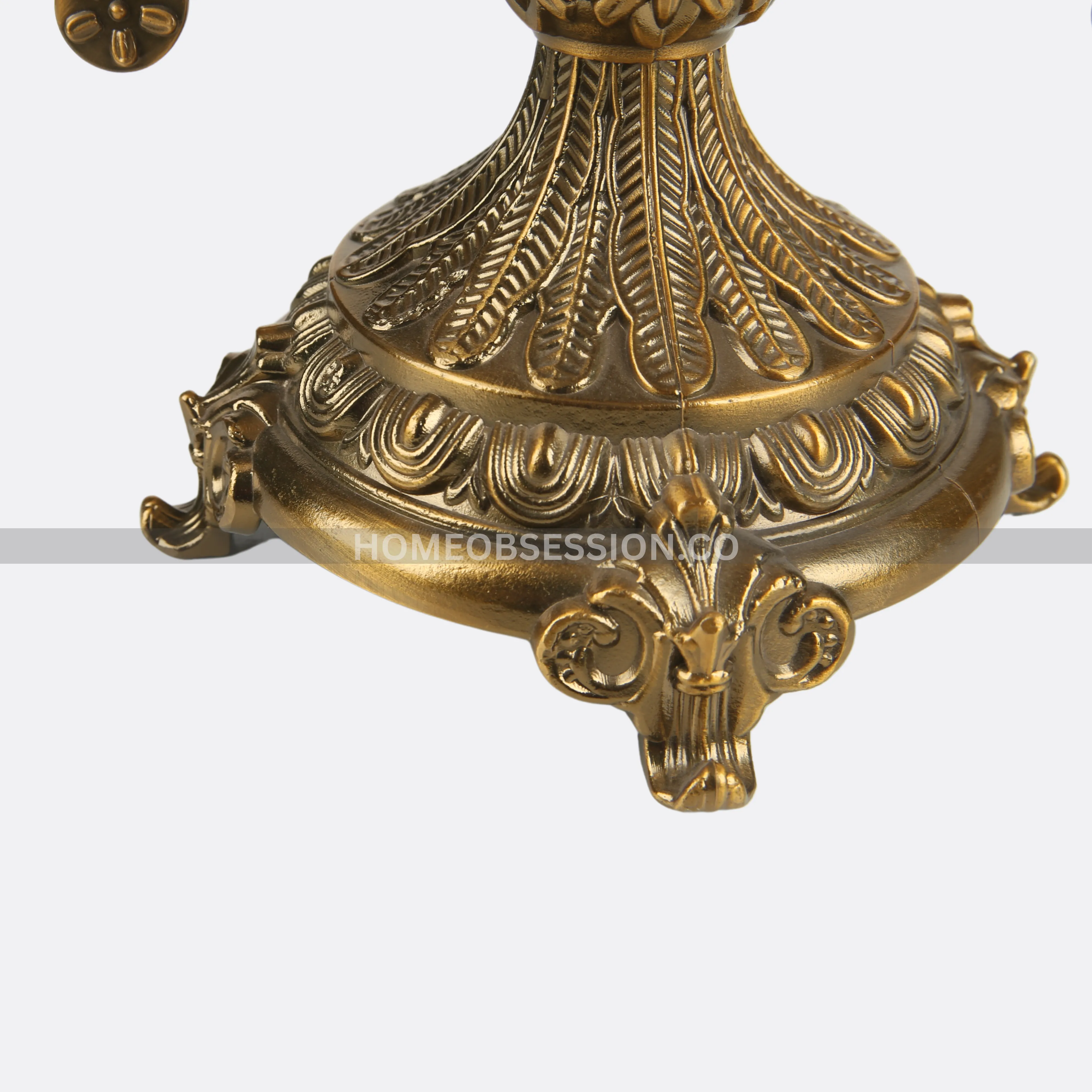 Striking Pot With Brass Base & Handles