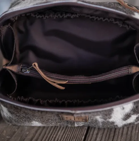 STS Elise Cowhide Hair-On Makeup Bag STS33928