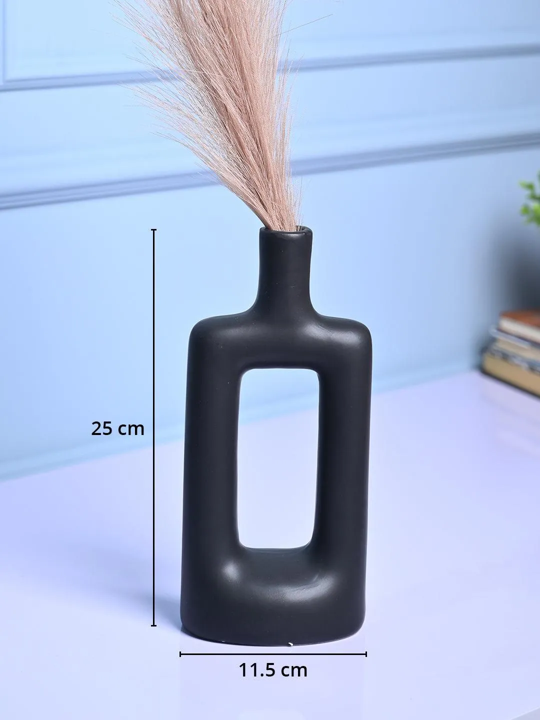Stylish Black Ceramic Vase