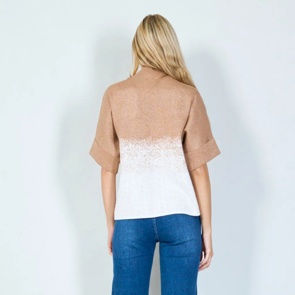 Stylish gradient knit top wholesale