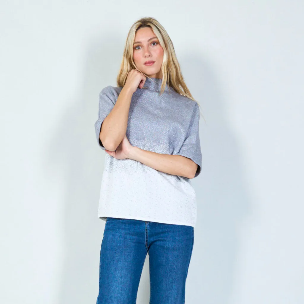 Stylish gradient knit top wholesale