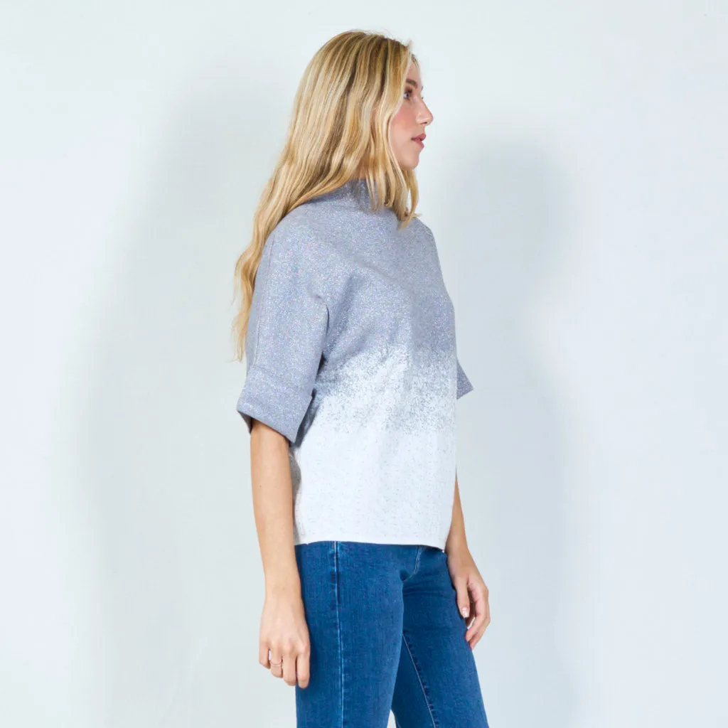Stylish gradient knit top wholesale