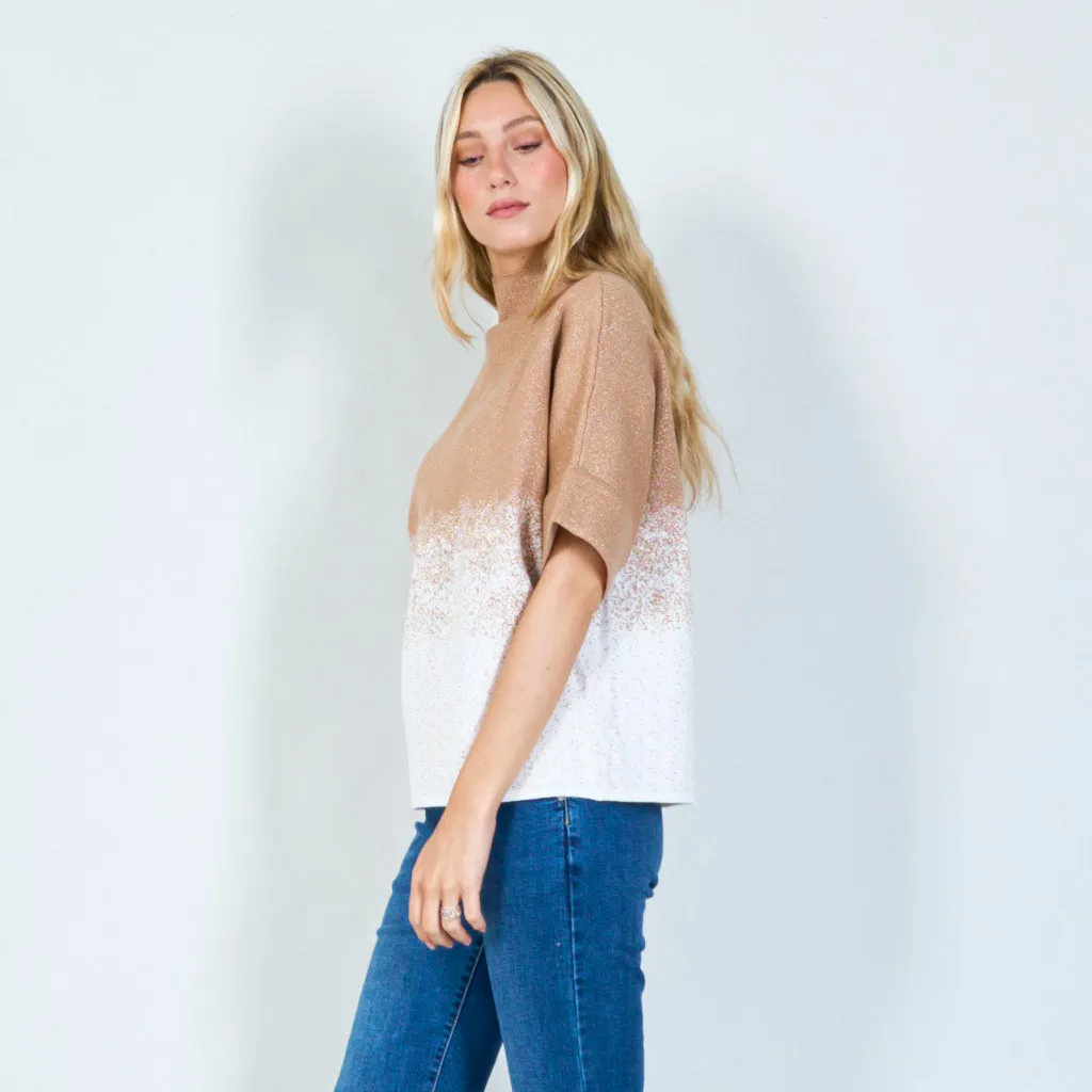 Stylish gradient knit top wholesale