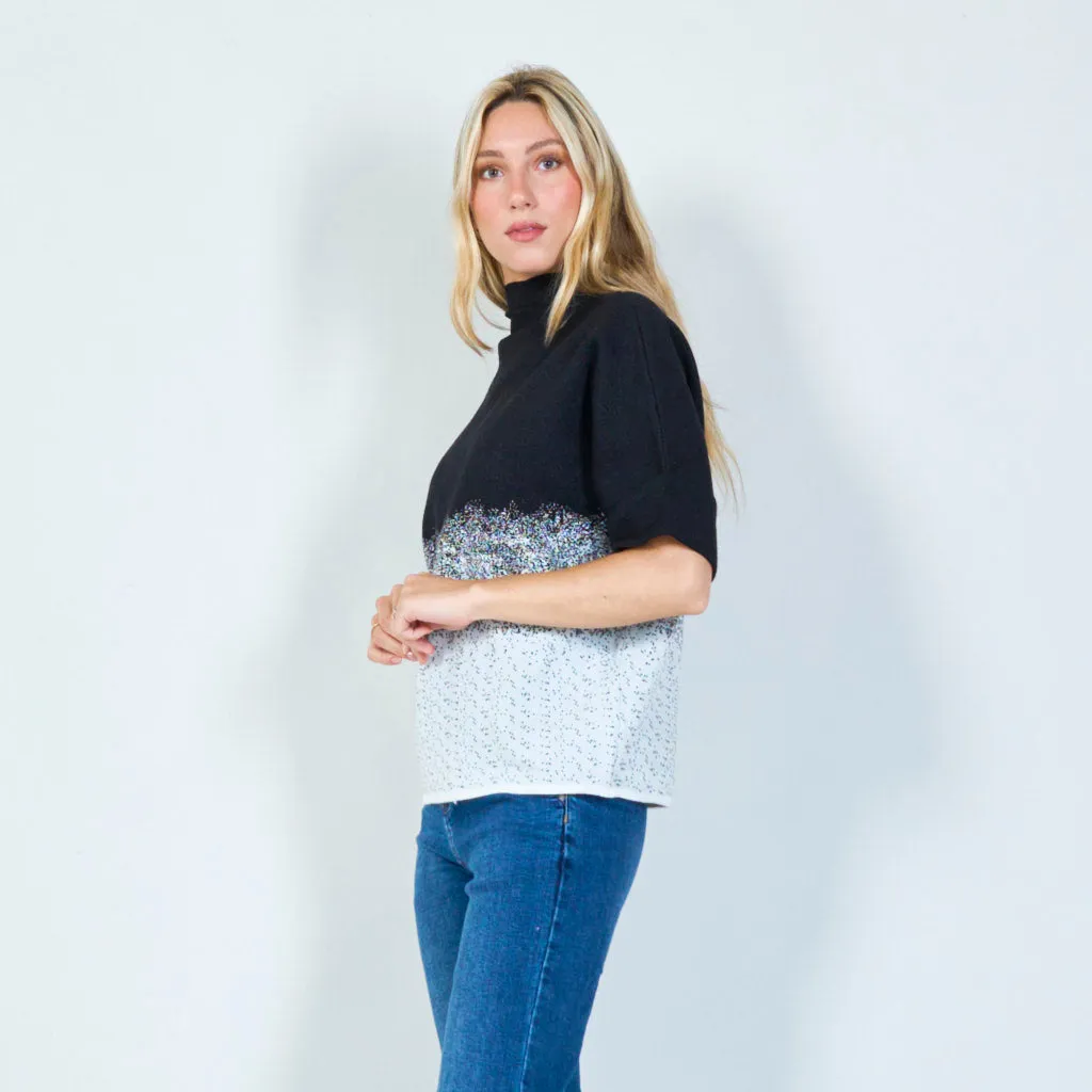 Stylish gradient knit top wholesale