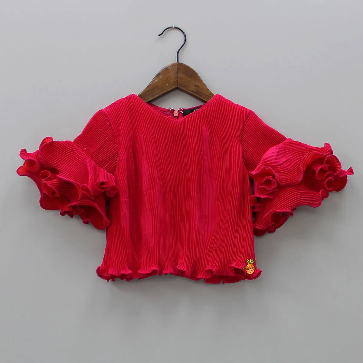 Stylish Pleated Top And Pant